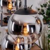 Gastor Hängeleuchte Glas 20 cm Schwarz, 6-flammig