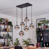 Gastor Hängeleuchte Glas 20 cm Schwarz, 6-flammig