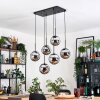 Gastor Hängeleuchte Glas 20 cm Schwarz, 6-flammig