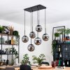Gastor Hängeleuchte Glas 20 cm Schwarz, 6-flammig