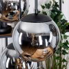 Gastor Hängeleuchte Glas 20 cm Schwarz, 6-flammig
