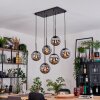 Gastor Hängeleuchte Glas 20 cm Schwarz, 6-flammig