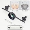 Koyoto Deckenleuchte Glas 15 cm Bernsteinfarben, Klar, Rauchfarben, 2-flammig