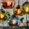 Koyoto Deckenleuchte Glas 15 cm Blau, Gold, Grün, Kupferfarben, 5-flammig