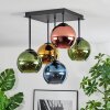 Koyoto Deckenleuchte Glas 15 cm Blau, Gold, Grün, Kupferfarben, 5-flammig