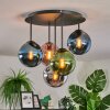 Gastor Deckenleuchte Glas 15 cm Blau, Chrom, Grün, Kupferfarben, Rauchfarben, 5-flammig