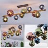 Chehalis Deckenleuchte Glas 10 cm, 12 cm, 15 cm Gold, Schwarz, 10-flammig