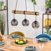 Koyoto Pendelleuchte Glas 15 cm Naturfarben, Schwarz, 3-flammig