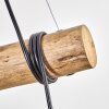 Koyoto Pendelleuchte Glas 15 cm Naturfarben, Schwarz, 3-flammig