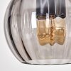 Koyoto Pendelleuchte Glas 15 cm Naturfarben, Schwarz, 3-flammig
