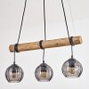 Koyoto Pendelleuchte Glas 15 cm Naturfarben, Schwarz, 3-flammig