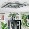 Lidor Deckenleuchte LED Anthrazit, Grau, Schwarz, 1-flammig