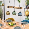 Koyoto Pendelleuchte Glas 15 cm Naturfarben, Schwarz, 3-flammig