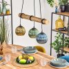 Koyoto Pendelleuchte Glas 15 cm Naturfarben, Schwarz, 3-flammig