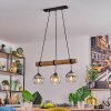 Koyoto Pendelleuchte Glas 15 cm Naturfarben, Schwarz, 3-flammig