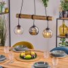 Koyoto Pendelleuchte Glas 15 cm Naturfarben, Schwarz, 3-flammig