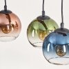 Koyoto Pendelleuchte Glas 15 cm Naturfarben, Schwarz, 3-flammig