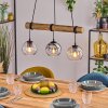 Koyoto Pendelleuchte Glas 15 cm Naturfarben, Schwarz, 3-flammig