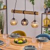 Koyoto Pendelleuchte Glas 15 cm Naturfarben, Schwarz, 3-flammig
