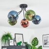 Koyoto Deckenleuchte Glas 15 cm Blau, Grün, Kupferfarben, 5-flammig