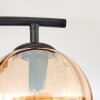 Koyoto Deckenleuchte Glas 15 cm Bernsteinfarben, Rauchfarben, 2-flammig