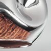 Ripoll Deckenleuchte Glas 15 cm Chrom, Rauchfarben, 3-flammig
