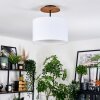 Bassagoda Deckenleuchte 35 cm Naturfarben, Schwarz, 1-flammig
