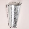 Zera Wandleuchte Silber, 1-flammig