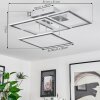Marcus Deckenleuchte LED Silber, 1-flammig