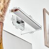Morges Spiegelleuchte LED Chrom, Weiß, 1-flammig Morges Spiegelleuchte LED Chrom, Weiß, 1-flammig
