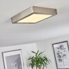 Finsrud Deckenleuchte LED Nickel-Matt, 1-flammig