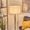 Flemming Stehleuchte 50 cm Naturfarben, Schwarz, 1-flammig