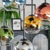Koyoto Deckenleuchte Glas 15 cm Blau, Gold, Grün, Klar, Kupferfarben, Rauchfarben, 5-flammig