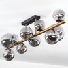 Chehalis Deckenleuchte Glas 10 cm, 12 cm, 15 cm Gold, Schwarz, 10-flammig