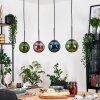 Gastor Hängeleuchte Glas 15 cm Blau, Grün, Kupferfarben, 4-flammig