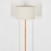 Flemming Stehleuchte 50 cm Naturfarben, Schwarz, 1-flammig