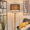 Flemming Stehleuchte 50 cm Naturfarben, Schwarz, 1-flammig