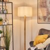 Flemming Stehleuchte 50 cm Naturfarben, Schwarz, 1-flammig