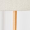 Flemming Stehleuchte 50 cm Naturfarben, Schwarz, 1-flammig
