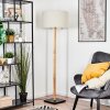 Flemming Stehleuchte 50 cm Naturfarben, Schwarz, 1-flammig