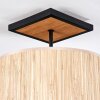 Bongal Deckenleuchte 35 cm Naturfarben, Schwarz, 1-flammig