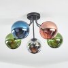 Gastor Deckenleuchte Glas 15 cm Blau, Chrom, Grün, Kupferfarben, Rauchfarben, 5-flammig