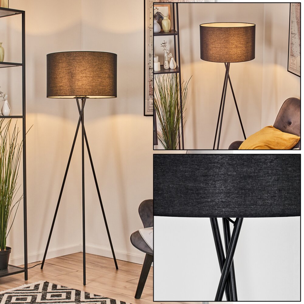 Flemming Stehleuchte 50 cm Schwarz, 1-flammig main product photo