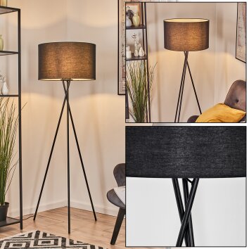 Flemming Stehleuchte 50 cm Schwarz, 1-flammig