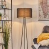 Flemming Stehleuchte 50 cm Schwarz, 1-flammig