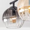 Koyoto Deckenleuchte Glas 15 cm Bernsteinfarben, Klar, Rauchfarben, 2-flammig