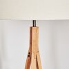 Flemming Stehleuchte 50 cm Naturfarben, Nickel-Matt, 1-flammig
