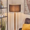 Flemming Stehleuchte 50 cm Naturfarben, Schwarz, 1-flammig