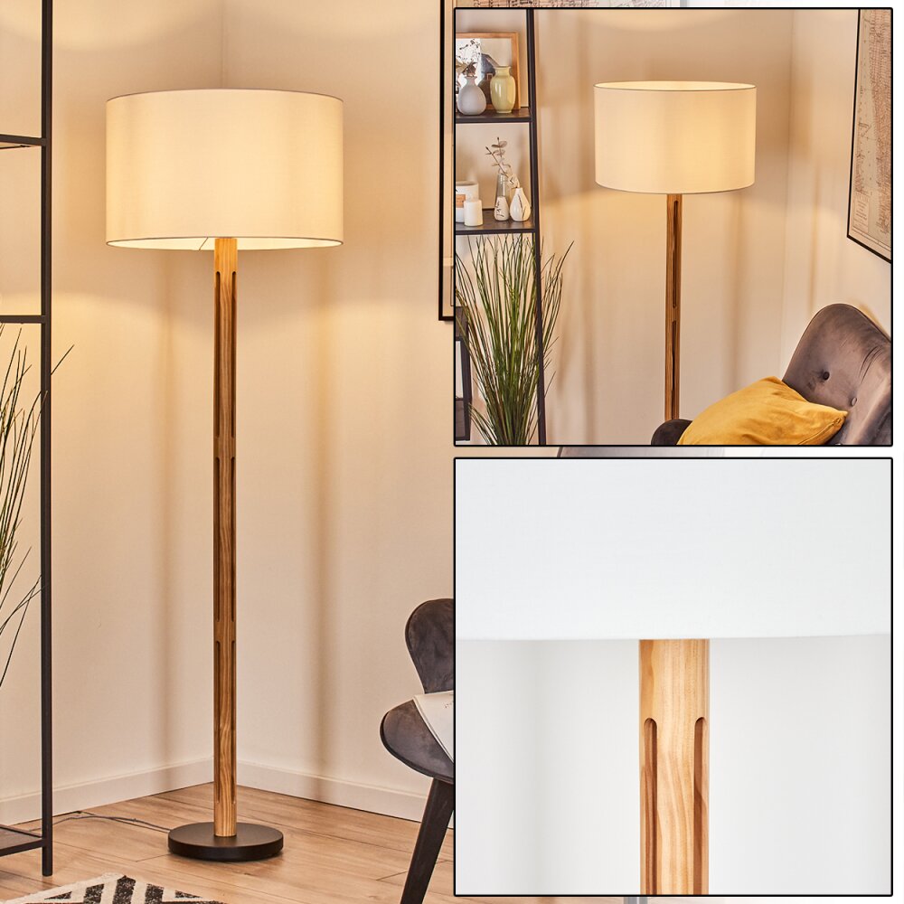 Flemming Stehleuchte 50 cm Naturfarben, Schwarz, 1-flammig main product photo