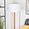 Flemming Stehleuchte 50 cm Naturfarben, Schwarz, 1-flammig